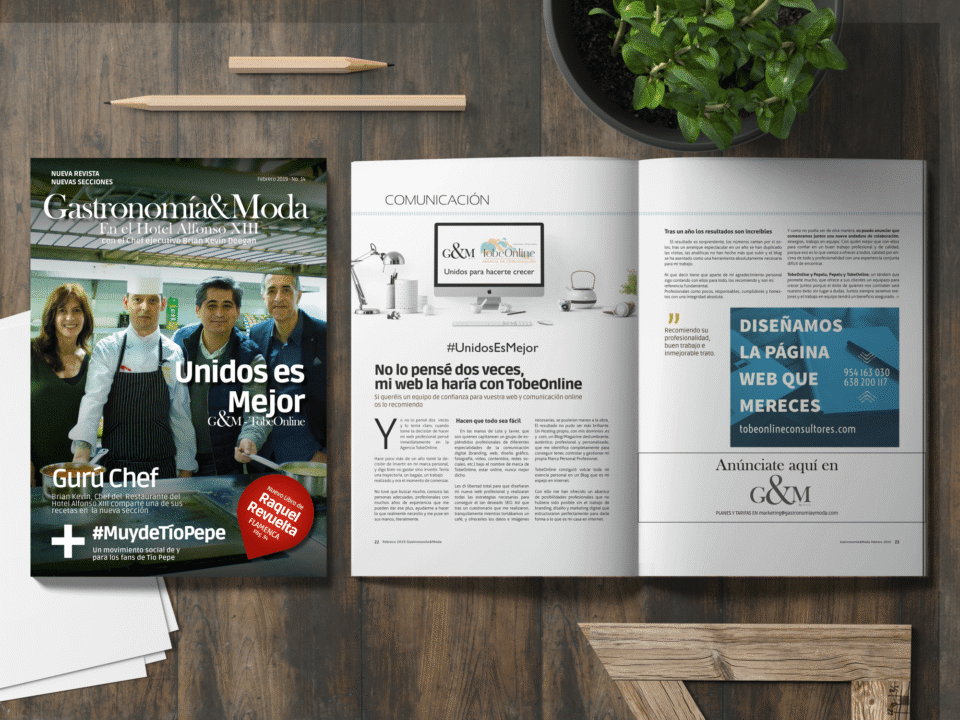 Nuevo Proyecto, Gastronomía y Moda tiene una revista interactiva - TobeOnline